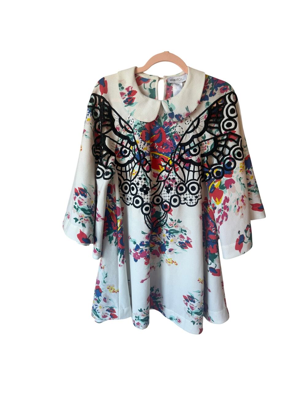 Alice McCall Embroidered Floral Swing Dress Size 6